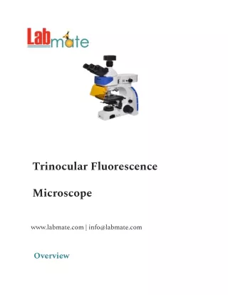 Trinocular Fluorescence Microscope