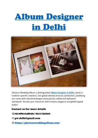 Album Designer in Delhi