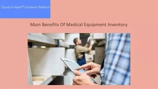 Comprehensive Medical Equipment Inventory Software