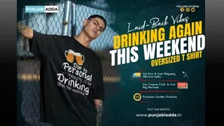 Toast to Fashion Drinking Again Oversized T Shirt – Punjabi Adda