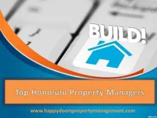 Top Honolulu Property Managers - www.happydoorspropertymanagement.com