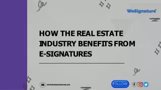 the perks of e-signatures for the real estate sector - wesignature.com