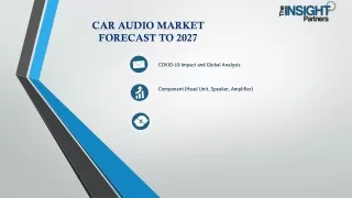 Car Audio Market Demand, Overview 2027