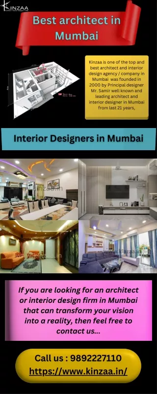 Best Architect in Mumbai & Interior Designers by Kinzaa