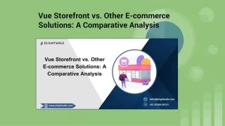 Vue Storefront vs. Other E-commerce Solutions_ A Comparative Analysis