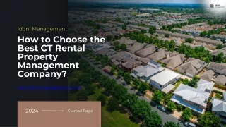 How to Choose the Best CT Rental Property Management Company?