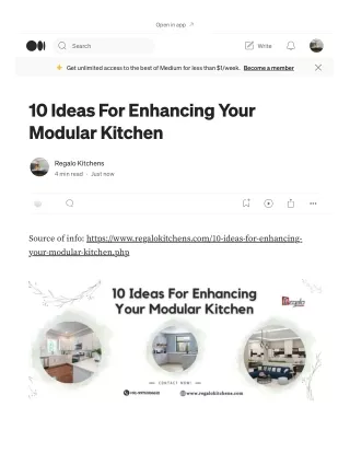 10 Ideas For Enhancing Your Modular Kitchen