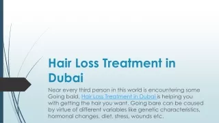 Hair Loss Treatment in Dubai 1