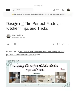 Designing The Perfect Modular Kitchen: Tips and Tricks