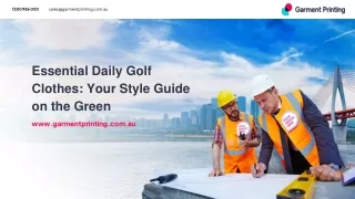 Essential Daily Golf Clothes_ Your Style Guide on the Green