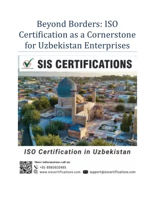 Beyond Borders: ISO Certification as a Cornerstone for Uzbekistan Enterprises