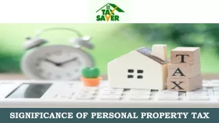 Significance of Personal Property Tax