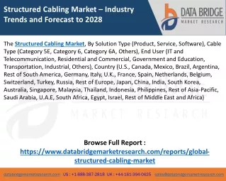 Structured Cabling Market