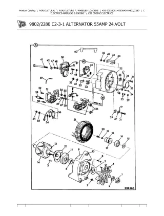 JCB 435 Wheeled Loader Parts Catalogue Manual (Serial Number 00523001-00526436)