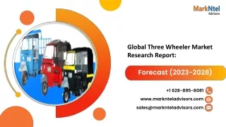 Global Three Wheeler Market Research Report: Forecast (2023-2028)