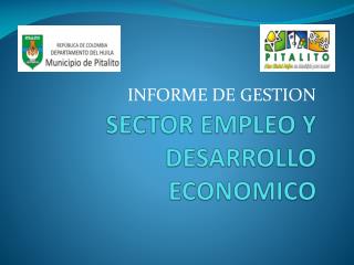 SECTOR EMPLEO Y DESARROLLO ECONOMICO