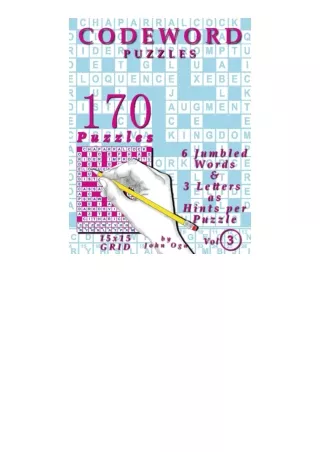 ❤️get (⚡️pdf⚡️) download Codeword Puzzles: 170 Puzzles, Volume 3