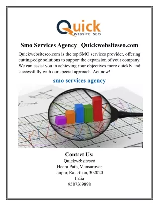 Smo Services Agency | Quickwebsiteseo.com