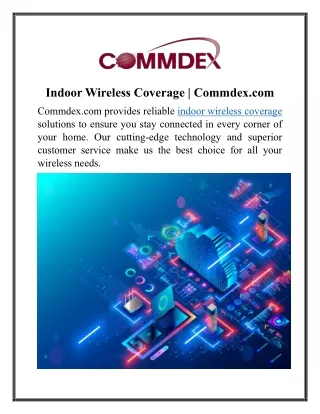 Indoor Wireless Coverage | Commdex.com