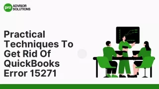 Technical Guide To Resolve QuickBooks Error 15271