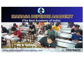 NOTIFICATION FOR THE UPSC CDS FIRST EXAM IN 2024