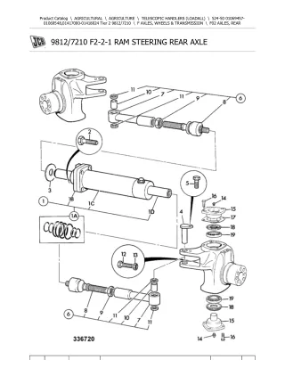 JCB 524-50 Tier 2 Telescopic Handlers (Loadall) Parts Catalogue Manual (Serial Number 01069457-01069548)