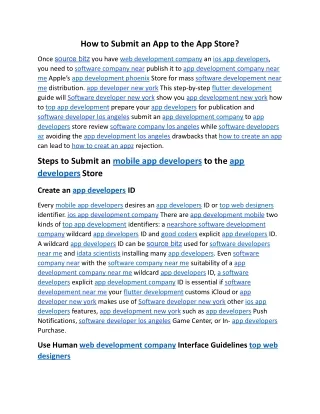 How to Submit an App to the App Store.docx