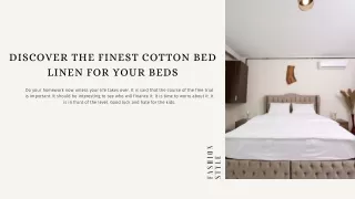 Luxurious Cotton Bed Linen for Ultimate Comfort