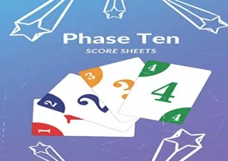 $PDF$/READ/DOWNLOAD️❤️ Phase Ten Score Sheets / 120 Oversized Card Game Sheets: Phase 10 c