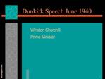 Dunkirk Speech June 1940