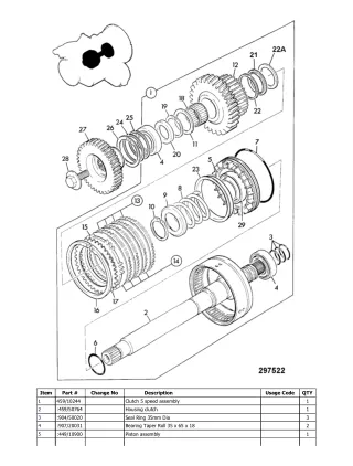 JCB 530S XL Telescopic Handlers (Loadall) Parts Catalogue Manual (Serial Number 01232500-01232999)