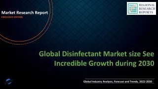 Disinfectant Market size See Incredible Growth during 2030