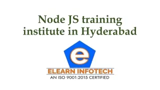 Node JS Course in Hyderabad