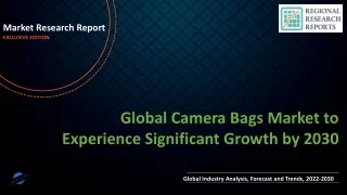 Camera Bags Market to Experience Significant Growth by 2030