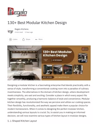 130  Best Modular Kitchen Design