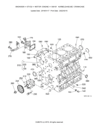 Kubota STV32 Tractor Parts Catalogue Manual (Publishing ID BKIDK0509)