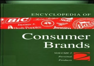 DOWNLOAD/PDF  Encyclopedia of Consumer Brands - Personal Products