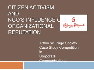 citizen activism and NGO’s influence on organizational reputation