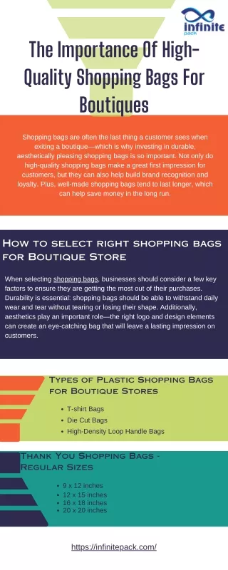 The Importance Of High-Quality Shopping Bags For Boutiques