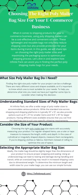 Choosing The Right Poly Mailer Bag Size For Your E-Commerce Business