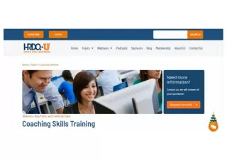 Webinar Coaching for Business — HRDQ-U Free Education Online