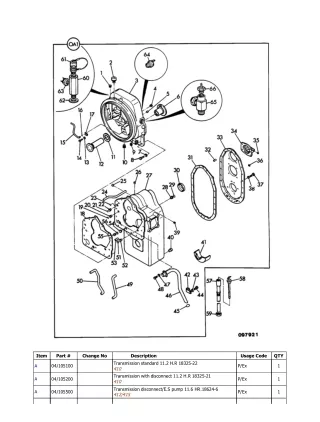 JCB 415 Dozer Parts Catalogue Manual (Serial Number 00523001-00526176)