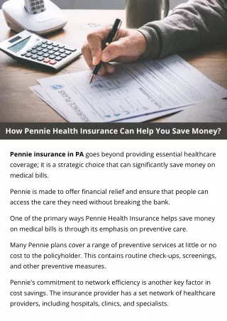 How Pennie Health Insurance Can Help You Save Money?