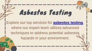 Asbestos Testing