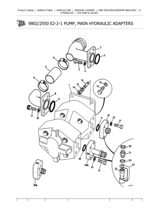 JCB 428C Wheeled Loader Parts Catalogue Manual (Serial Number 00257600-00269999)