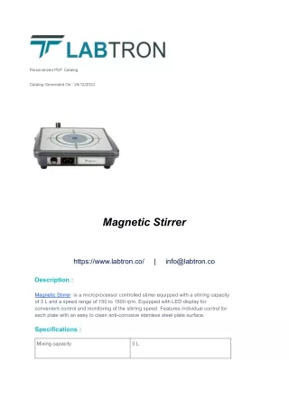 Magnetic Stirrer