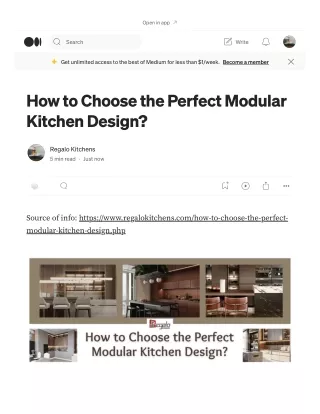 How to Choose the Perfect Modular Kitchen Design?