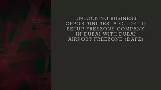 Setup Freezone Company in Dubai