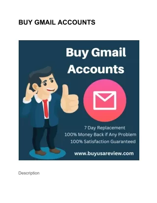 BUY GMAIL ACCOUNTS