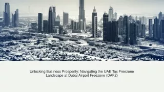 UAE Tax Freezone